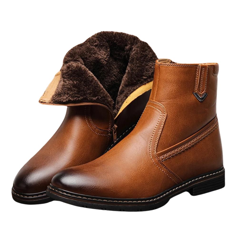 Bota de Couro Juvem com Interior Forrado