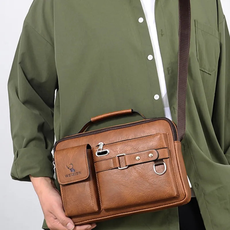 Maleta em Couro Genuino - Levi Premium