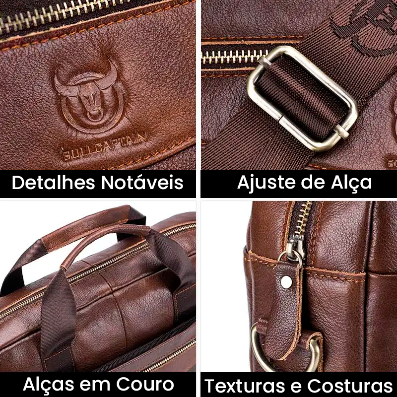 Maleta de Couro Genuino - BullPremium