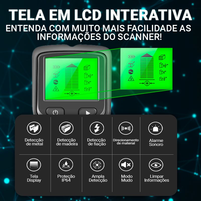 Scanner Profissional de Parede 5 em 1