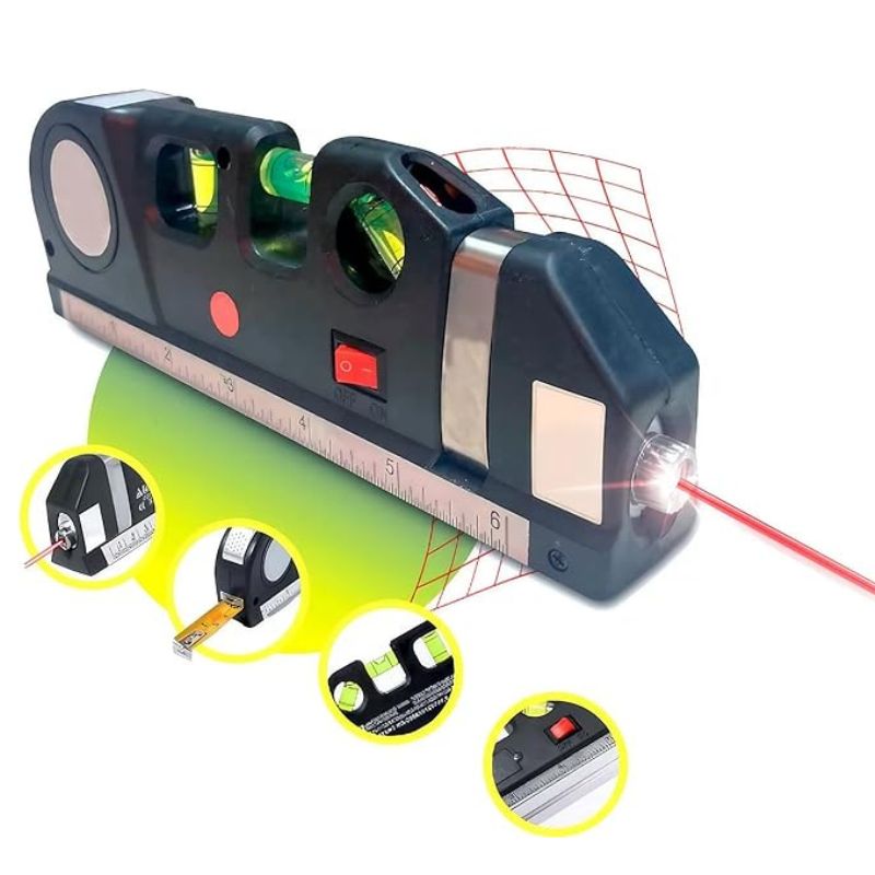 Nível Laser Profissional Trena 4 em 1