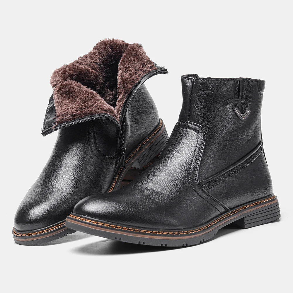 Bota de Couro Juvem com Interior Forrado