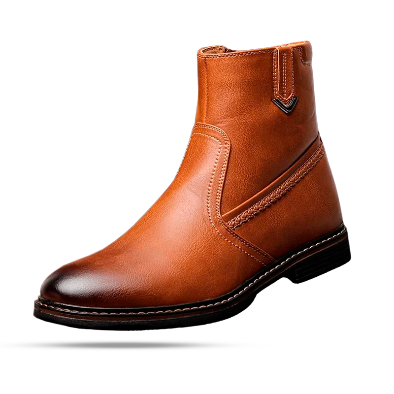 Bota de Couro Juvem com Interior Forrado