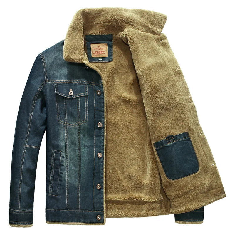 Jaqueta Jeans Masculina Juvem Acolchoada