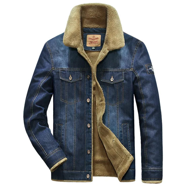Jaqueta Jeans Masculina Juvem Acolchoada