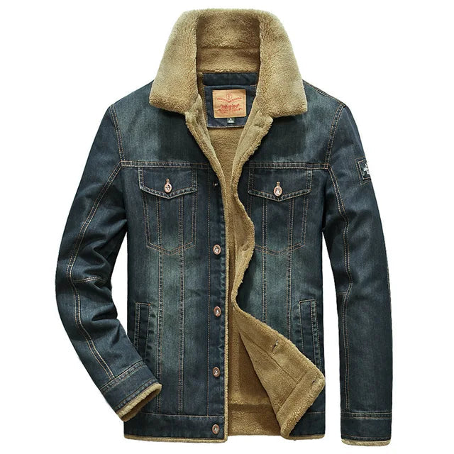 Jaqueta Jeans Masculina Juvem Acolchoada
