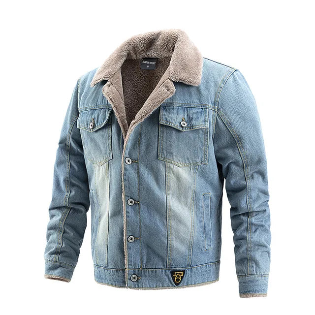 Jaqueta Jeans Masculina Juvem Forrada