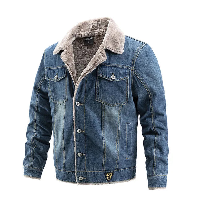 Jaqueta Jeans Masculina Juvem Forrada
