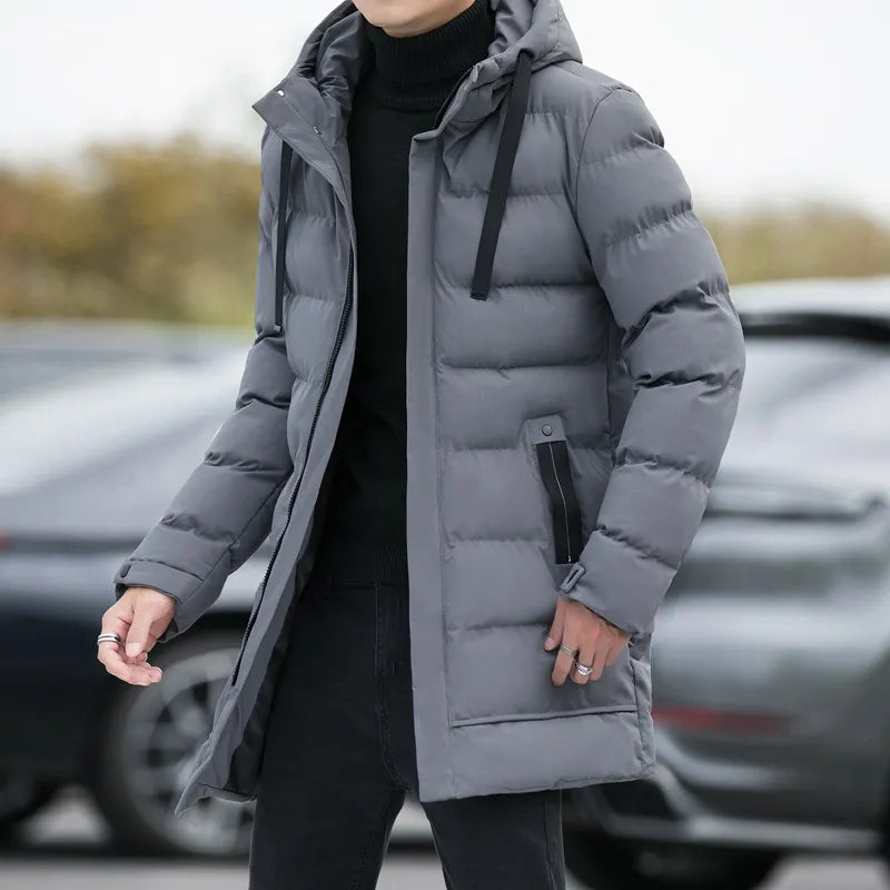 Jaqueta Puffer Masculina Alongada Juvem