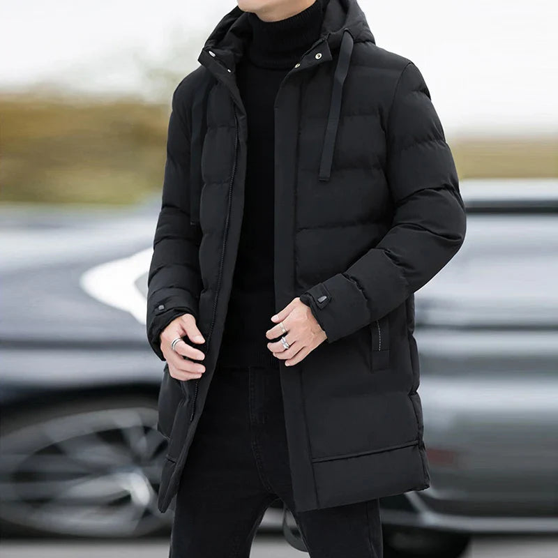 Jaqueta Puffer Masculina Alongada Juvem