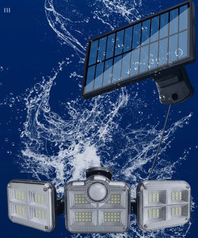 Refletor Led Solar Com 3 Cabeças 800W - Power Light