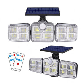 Refletor Led Solar Com 3 Cabeças 800W - Power Light