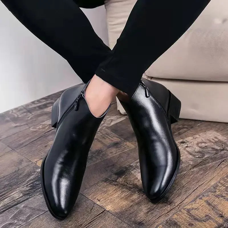 Bota de Couro Masculina Juvem Bristol