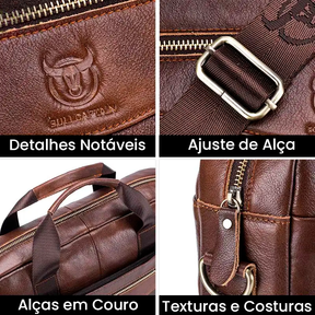 Maleta de Couro Genuino - BullPremium