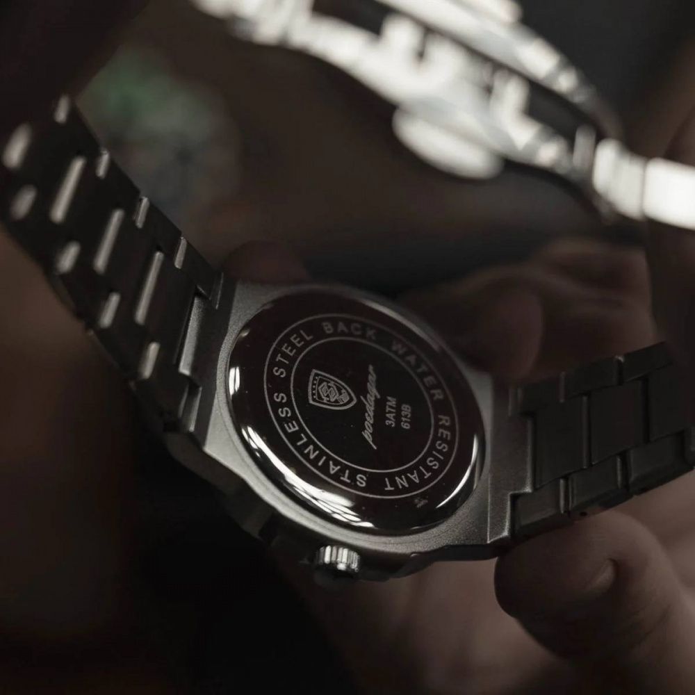 Relógio Masculino Poedagar de Luxo - Pulseira Ajustável