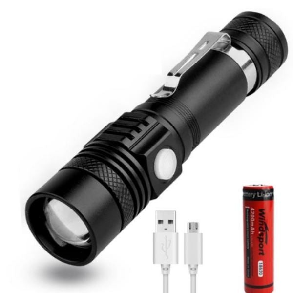 Super Lanterna Tática LED Zoom - Ultra Potente